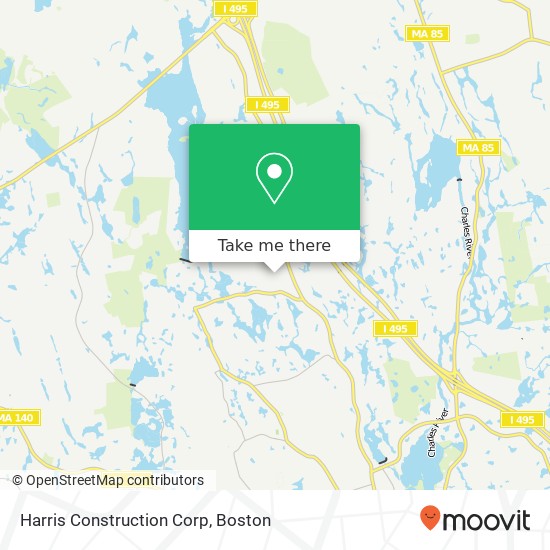 Harris Construction Corp map