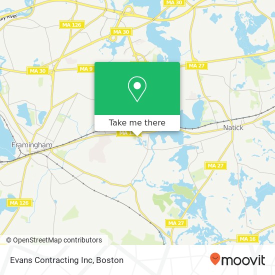 Mapa de Evans Contracting Inc