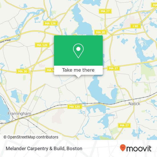 Melander Carpentry & Build map