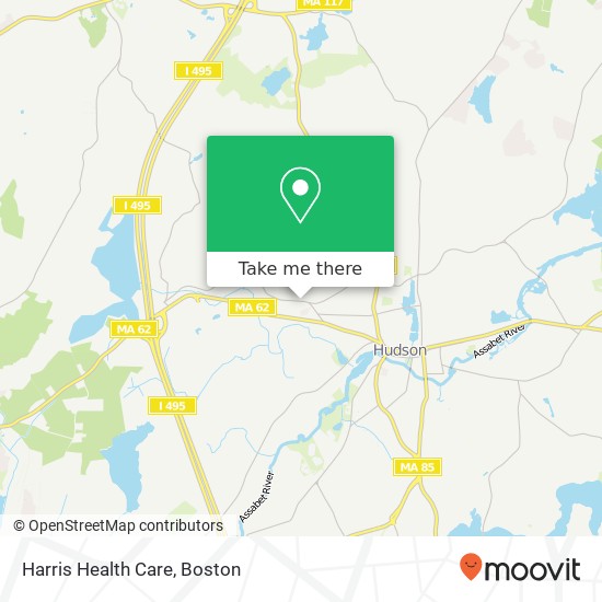 Harris Health Care map