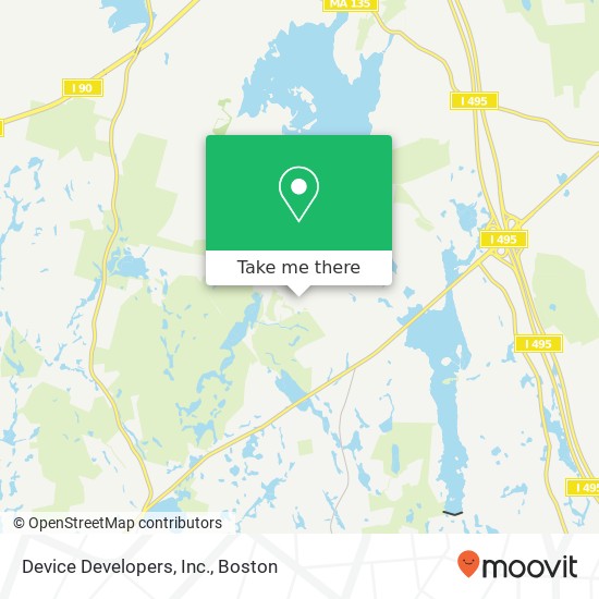 Mapa de Device Developers, Inc.