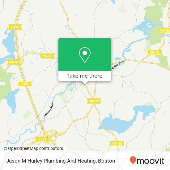 Jason M Hurley Plumbing And Heating map