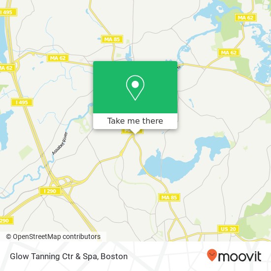 Glow Tanning Ctr & Spa map