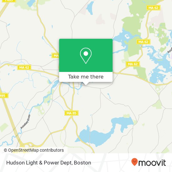 Hudson Light & Power Dept map