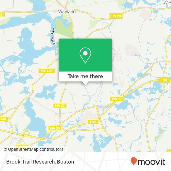 Mapa de Brook Trail Research