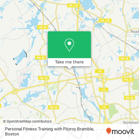 Personal Fitness Training with Fitzroy Bramble map