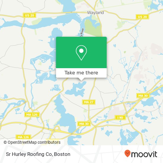 Sr Hurley Roofing Co map
