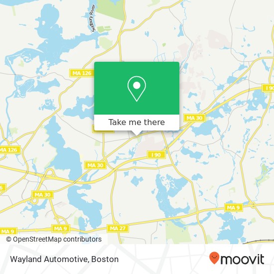 Wayland Automotive map