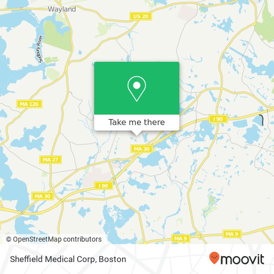 Mapa de Sheffield Medical Corp