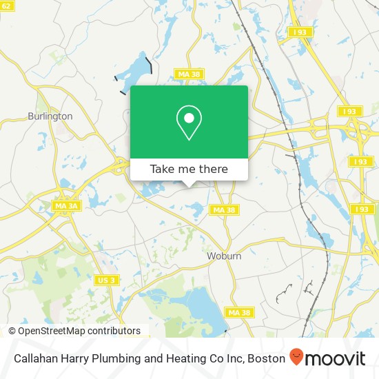Callahan Harry Plumbing and Heating Co Inc map