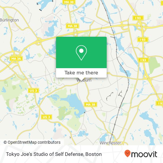 Mapa de Tokyo Joe's Studio of Self Defense