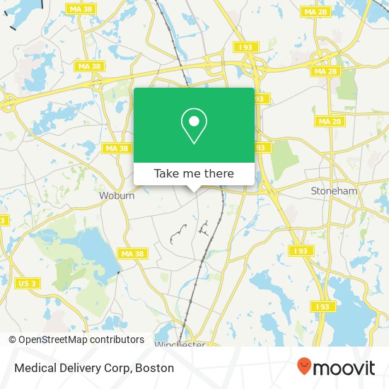 Medical Delivery Corp map