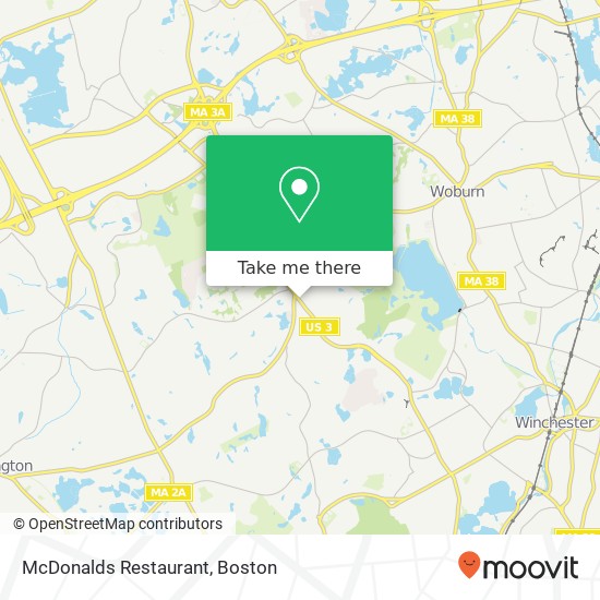 McDonalds Restaurant map