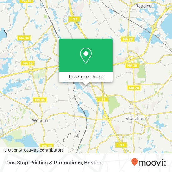 One Stop Printing & Promotions map