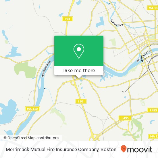 Mapa de Merrimack Mutual Fire Insurance Company