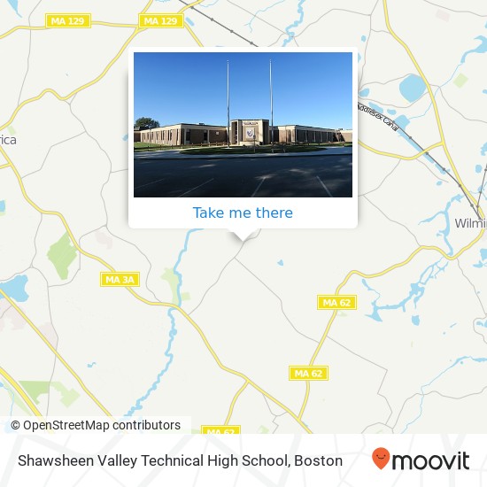 Mapa de Shawsheen Valley Technical High School