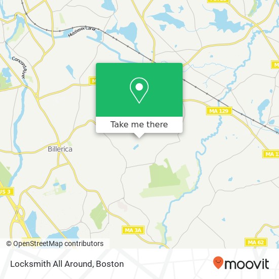 Mapa de Locksmith All Around