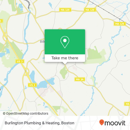 Mapa de Burlington Plumbing & Heating