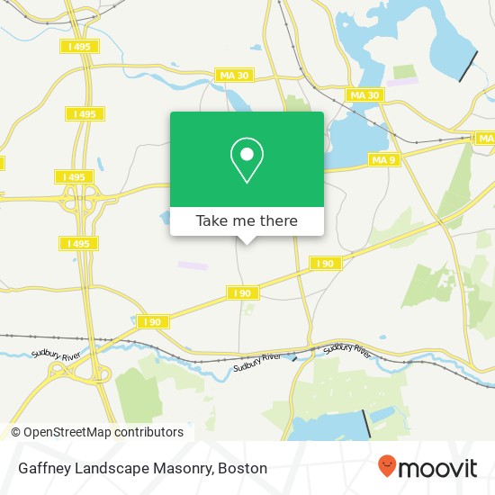 Mapa de Gaffney Landscape Masonry