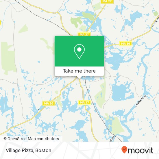 Village Pizza map