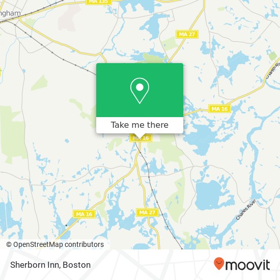 Sherborn Inn map