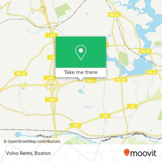 Volvo Rents map