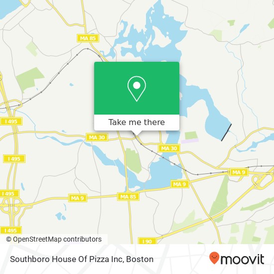 Mapa de Southboro House Of Pizza Inc