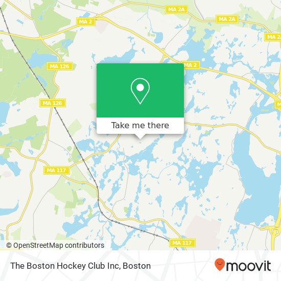 The Boston Hockey Club Inc map