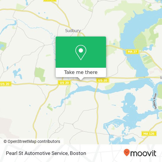 Mapa de Pearl St Automotive Service