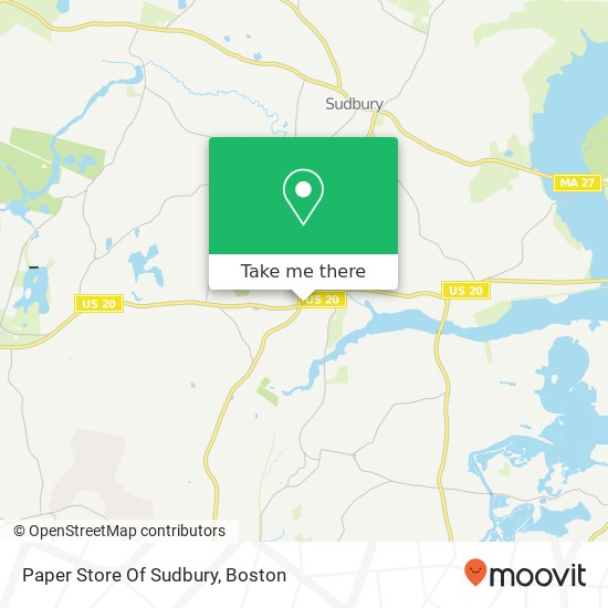 Paper Store Of Sudbury map