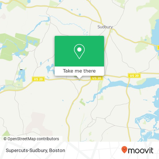 Supercuts-Sudbury map