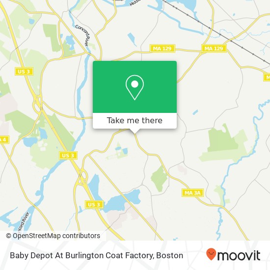 Baby Depot At Burlington Coat Factory map