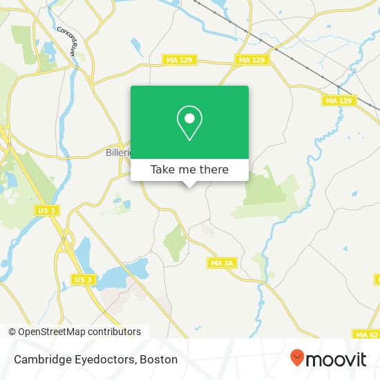 Cambridge Eyedoctors map
