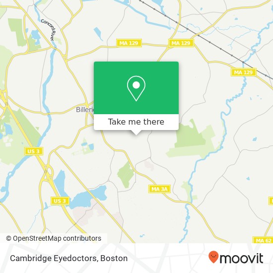 Mapa de Cambridge Eyedoctors