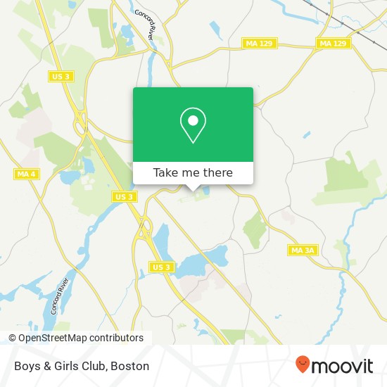 Mapa de Boys & Girls Club