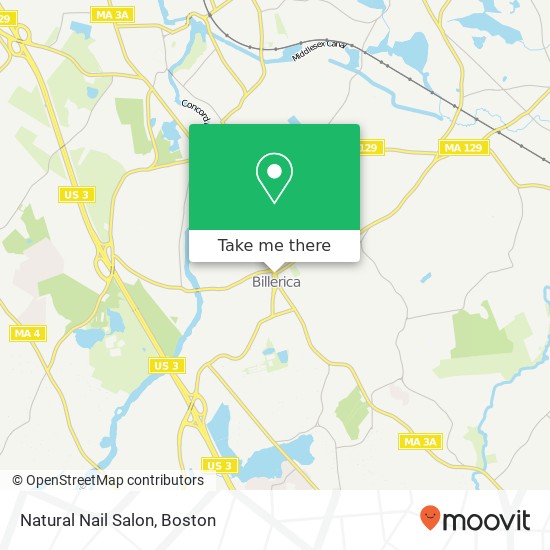 Natural Nail Salon map