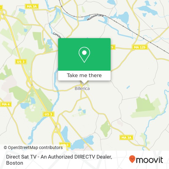 Direct Sat TV - An Authorized DIRECTV Dealer map