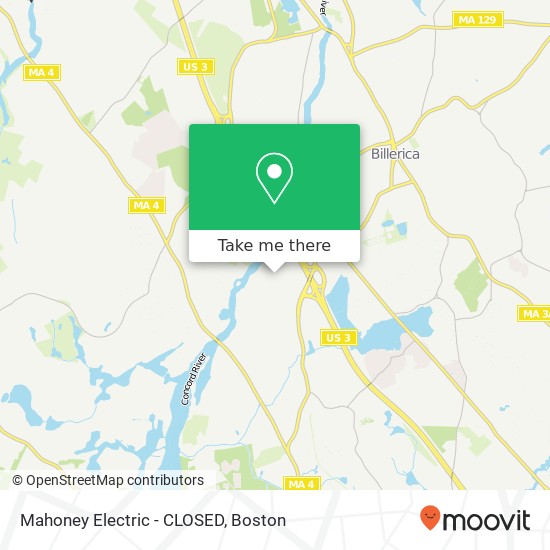 Mapa de Mahoney Electric - CLOSED