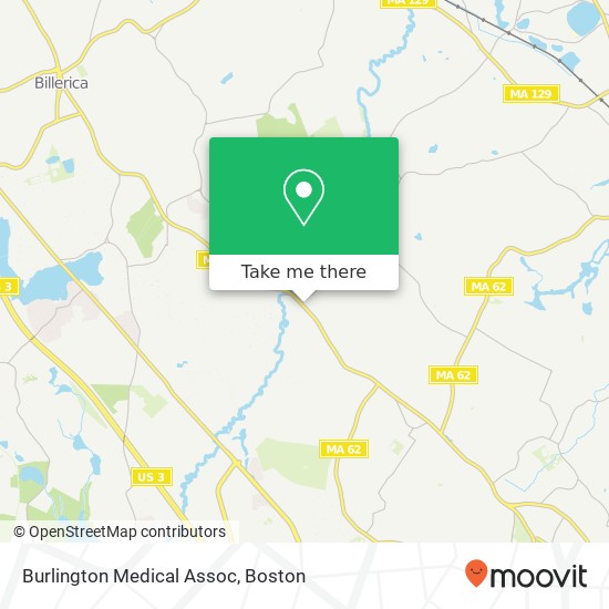 Mapa de Burlington Medical Assoc