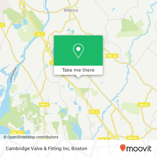 Mapa de Cambridge Valve & Fitting Inc