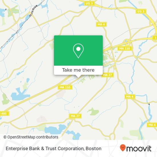 Mapa de Enterprise Bank & Trust Corporation