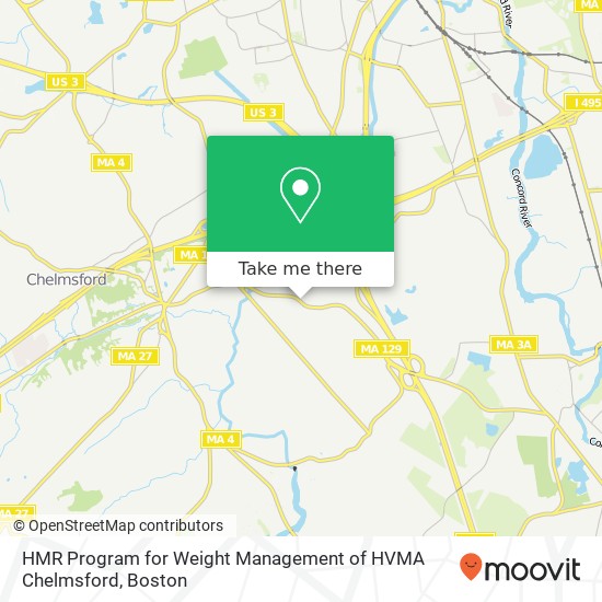 HMR Program for Weight Management of HVMA Chelmsford map