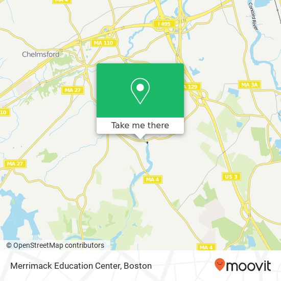 Mapa de Merrimack Education Center