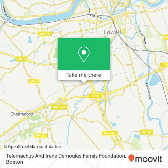 Telemachus And Irene Demoulas Family Foundation map