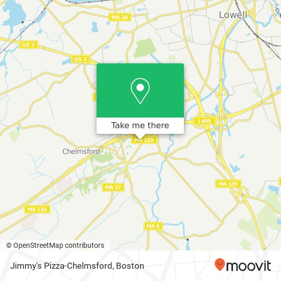 Jimmy's Pizza-Chelmsford map