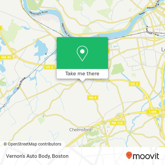 Mapa de Vernon's Auto Body