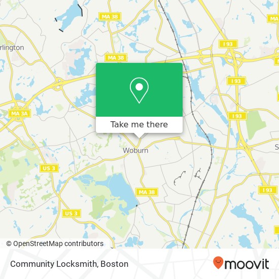 Mapa de Community Locksmith