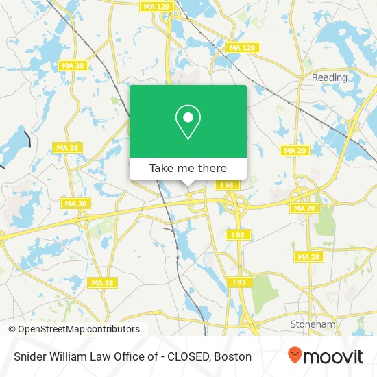 Snider William Law Office of - CLOSED map