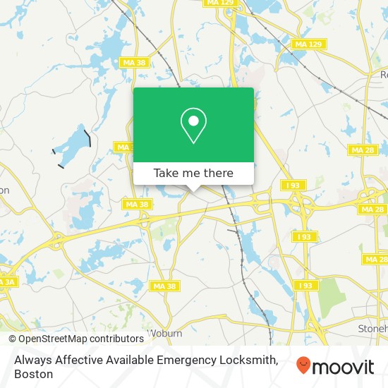 Mapa de Always Affective Available Emergency Locksmith