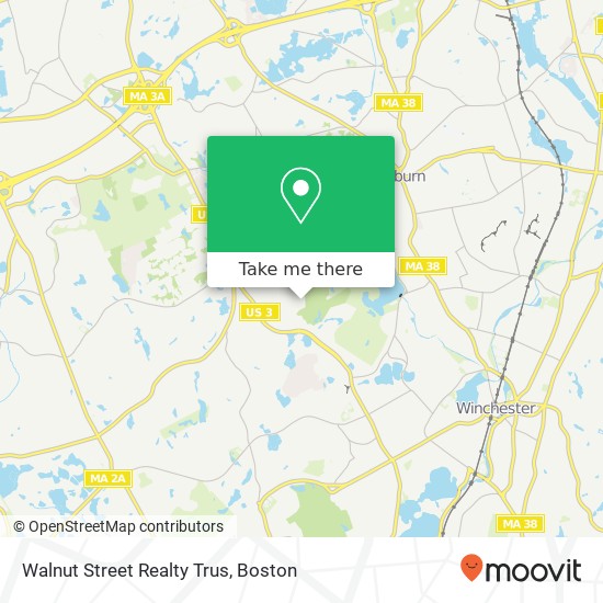 Mapa de Walnut Street Realty Trus